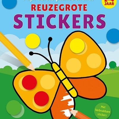 Deltas Mijn eerste plakboek met reuzegrote stickers (2-4jr.)