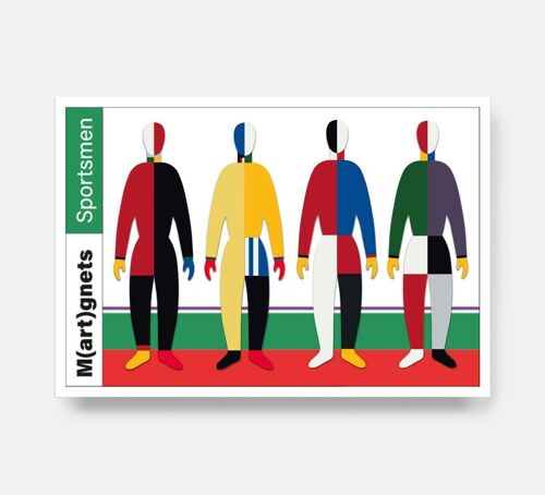 Malevich Sportsmen Art Magnets (20 pieces)