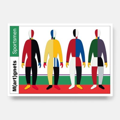 Imanes artísticos Malevich Sportsmen (20 piezas)