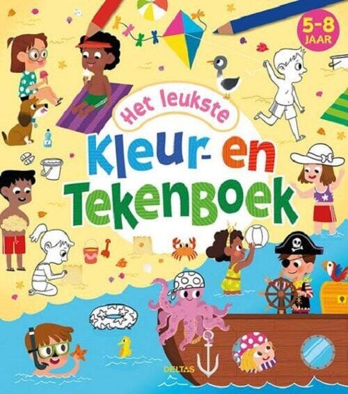 Deltas Het leukste kleur- en tekenboek (5-8 jaar)