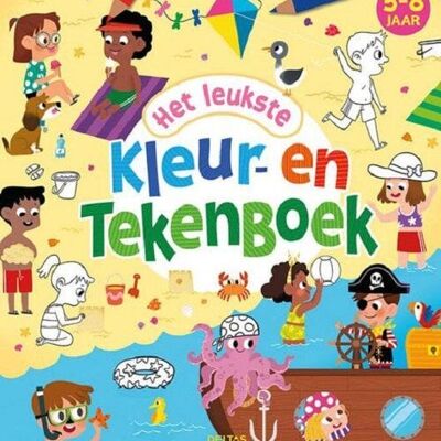 Deltas Het leukste kleur- en tekenboek (5-8 jaar)