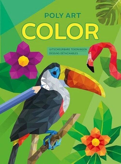 Deltas Poly art color kleurboek