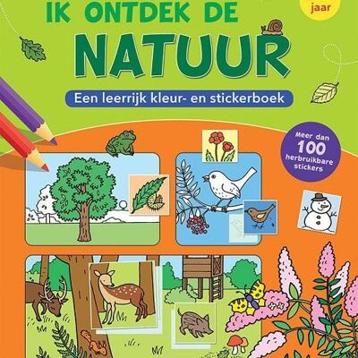 Deltas Ik ontdek de natuur Een leerrijk kleur- en stickerboek 6-8j.