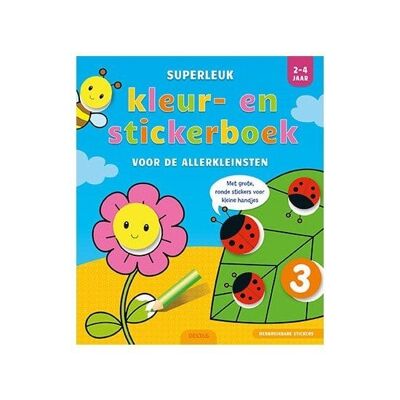 Superleuk kleur- en stickerboek (2-4jr)