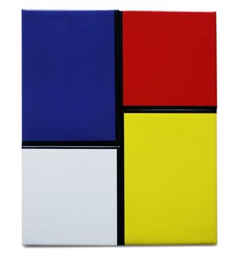 Aimants d’art Mondrian De Stijl (4 pièces) 4