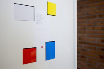 Aimants d’art Mondrian De Stijl (4 pièces) 3