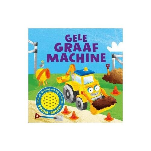 Rebo Geluidboek Gele graafmachine