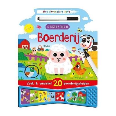 Rebo Geluidenboek Boerderij luister&zoek