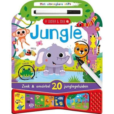 Rebo Geluidenboek Jungle - luister&zoek