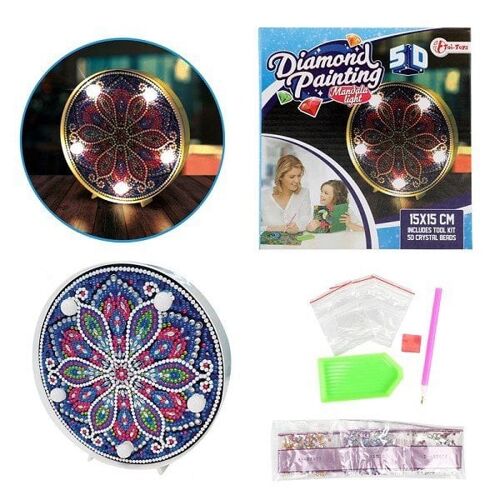 Toi Toys Diamond painting Mandala lamp 18x16x3cm