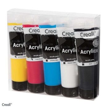 Acryliques Creall Studio 5 tubes de 120ml