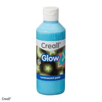 Creall Glow in the dark peinture bleu 250ml