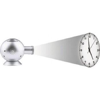 Horloge à projection Led argent 2