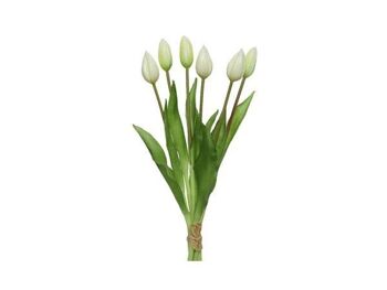 Decoris Tulipe sur tige pvc crème 10x10xH40cm 2