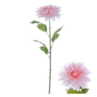 Dahlia kunststof 73cm licht roze