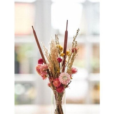 Dijk Natural Collections Pakket Droogbloemen roze 36x23.5x3cm