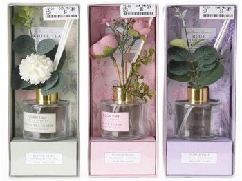 Set de parfum Flacon 80ml avec décoration fleur (par pièce)