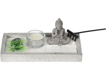 Ensemble de jardin zen bouddha 19x10cm