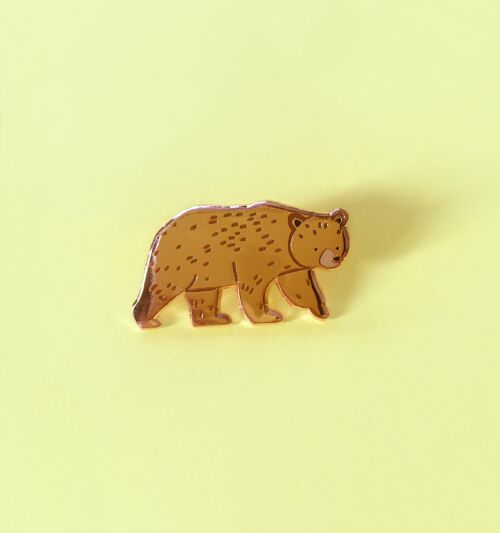 Bear (Walking) Hard Enamel Pin