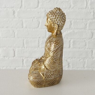 Boltze Home Buddha figuur Dilara polyresin H18cm goud