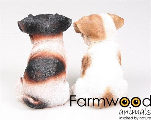 Farmwood Animals Tuinbeeld Hond Jack Russel puppy polystone 16cm