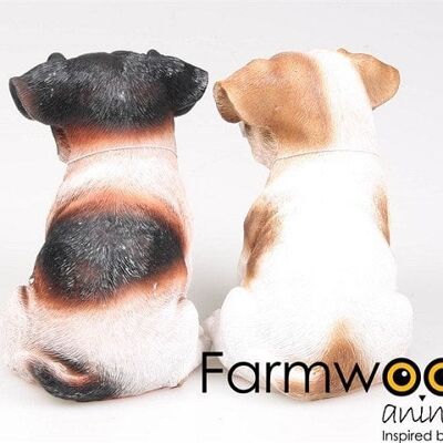 Farmwood Animals Tuinbeeld Hond Jack Russel puppy polystone 16cm