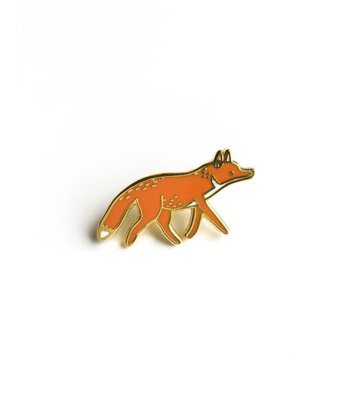 Decorative Fox Hard Enamel Pin