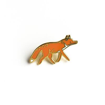 Decorative Fox Hard Enamel Pin