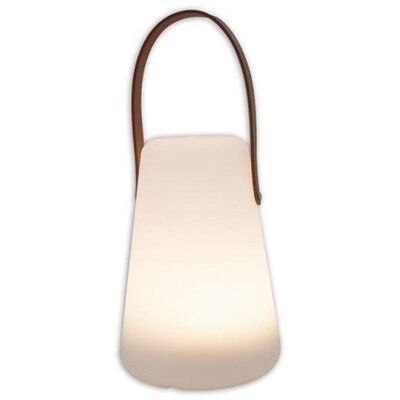 LED lamp leren hanger Ø13,5x20cm met timer 3xAA