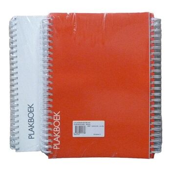 Scrapbooks double spirale pack de 5 pièces en rouge ou blanc