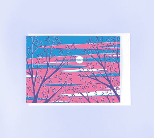 Evening Sky Greetings Card