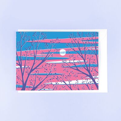 Evening Sky Greetings Card