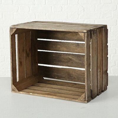 Boltze Home Houten krat Lea 50x40x30cm