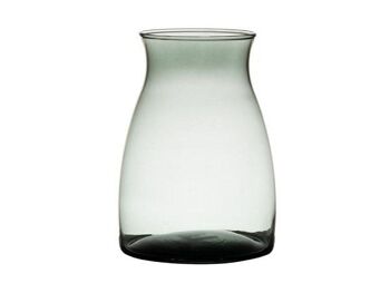 Hakbijl Vase en verre Essentials Julia gris transparent H20cm