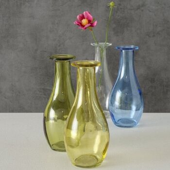 Boltze Home Vase Bellini ensemble de 4 pièces Ø7xh16cm 1