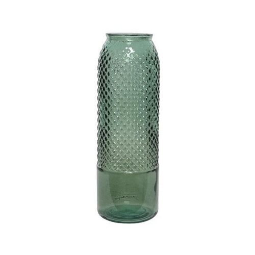 Decoris Vaas recycled glas Ø15-H45cm groen