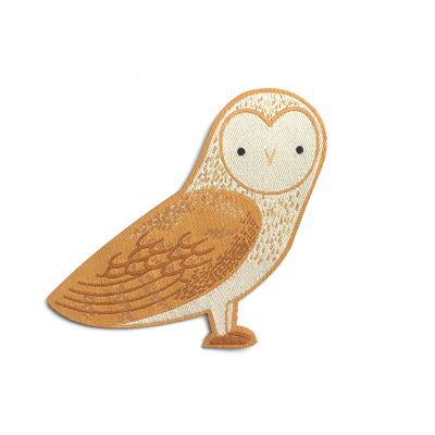 Barn Owl Woven Patch