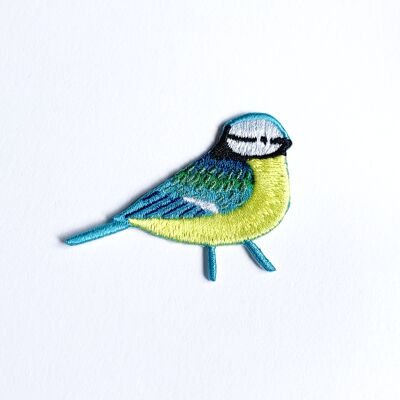 Blue Tit Embroidered Patch