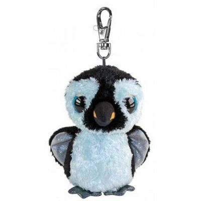 Lumo Stars Knuffel Penguin Ping met clip 8,5cm sleutelhanger