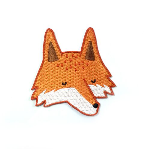 Fox Head Embroidered Patch