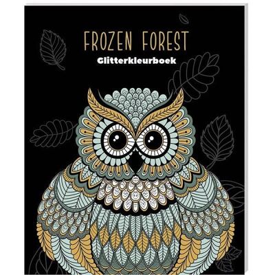 Glitterkleurboek - Ulitmate Black Edition - Frozen Forest