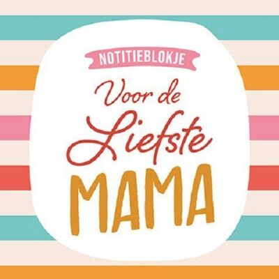 Deltas Notitieblokje - Voor de liefste mama 17x13,5cm 160blz