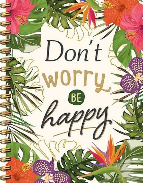Deltas Don't worry, be happy notitieboek 21x16,5cm 144blz