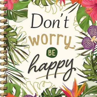 Deltas Don't worry, be happy notitieboek 21x16,5cm 144blz