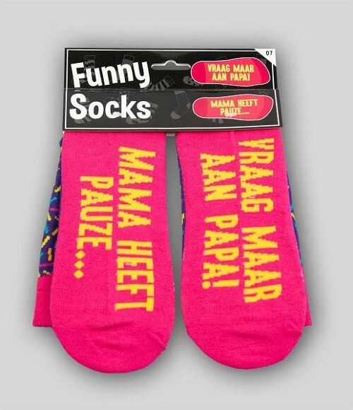 Paperdreams Funny socks - Mama heeft pauze