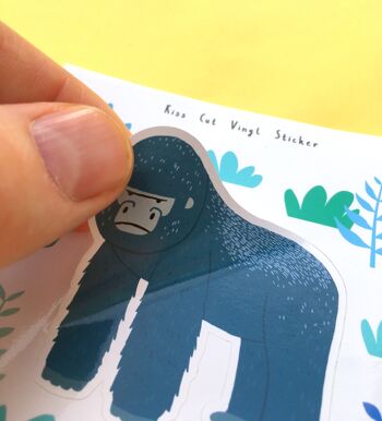 Gorilla Kiss Cut Sticker 2