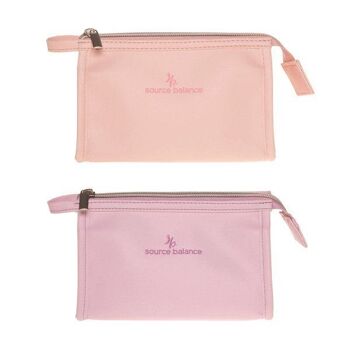 Trousse de toilette regular 18 x 13 x 4 cm rose ou lilas