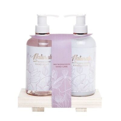 Naturals Sweet Blossom geschenkset handzeep 200ml en handlotion 200ml