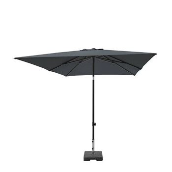 Parasol MORAIRA PUSH-UP carré 230x230cm avec fonction d'inclinaison gris 2