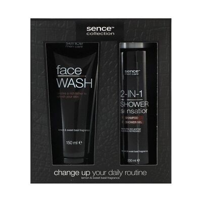 Sence Collection Men Home Lodge Giftset 200ml 2-in-1 douchegel en Facewash 150ml